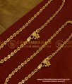 ANK011 - 10.5 Inch Beautiful One Gram Gold Guarantee Thin Payal Design for Girls