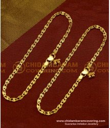 ANK023 - Latest Light Weight Thin Single Line Anklet Design for Girls 