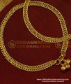 ANK033 - 11.5 Inch Bridal Wear Thick Chain Design Gold Anklet Kolusu Design for Women