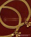 ANK034 - 9.5 Inch One Gram Gold Plated Flexible Chain Anklet Padasaram Design Buy Online 