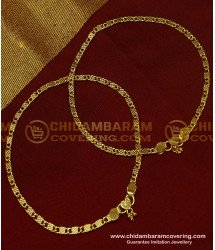 ANK035 - 11 Inch Trendy Light Weight Indian Daily Wear New Payal Design One Gram Jewellery Online