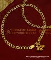 ANK039 - 10.5 Inch South Indian Gold Plated Guaranteed Anklet Kolusu Design For Women
