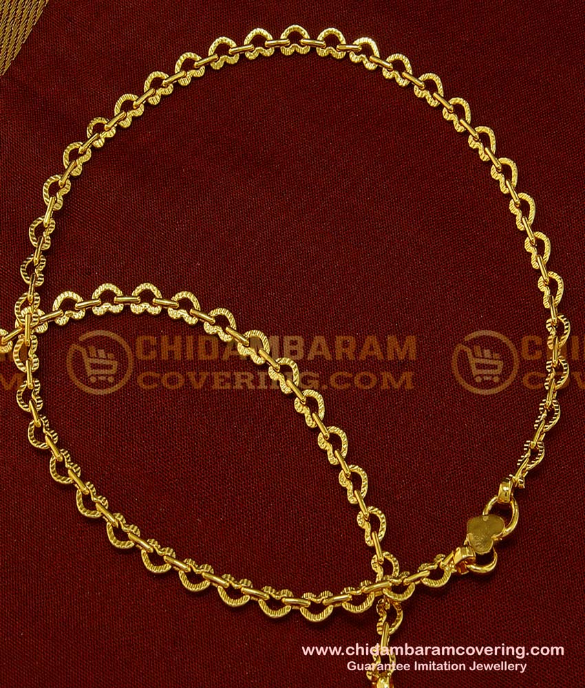 ANK062 - 9.5 Inch latest Modern anklet heart design light weight payal padasaram for ladies 