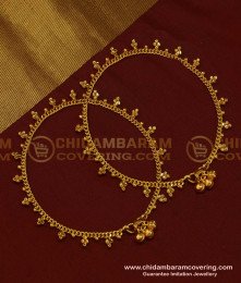 ANK075 - 11 Inch Latest Payal Design Gold Plated Dot Model Anklet Designs Online 