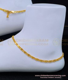 ANK088 - 12 Inch Light Weight Leg Padasaram Simple Chain Guarantee Anklet Imitation Jewelry Online