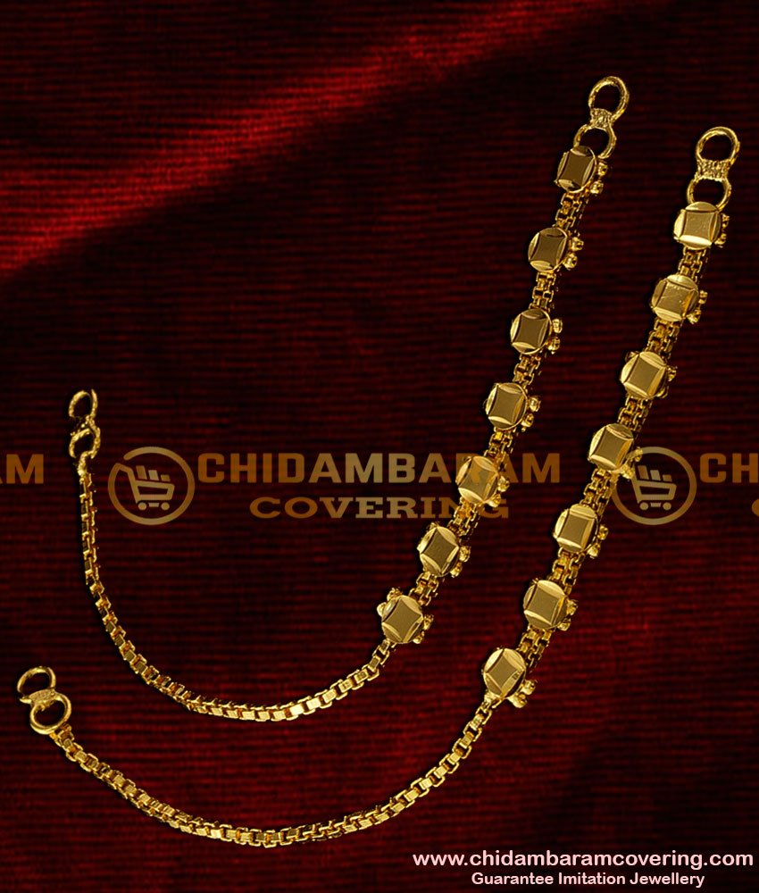MAT03 - Chidambaram Latest Design Flat Chain Ear Suthu Mattal South Indian Jewellery Buy Online
