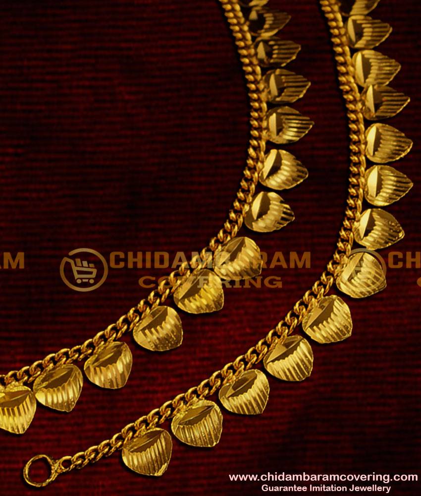 MAT08 - Latest Hook Type Flat Chain Side Mattal Heartin Design Imitation Jewelry Online