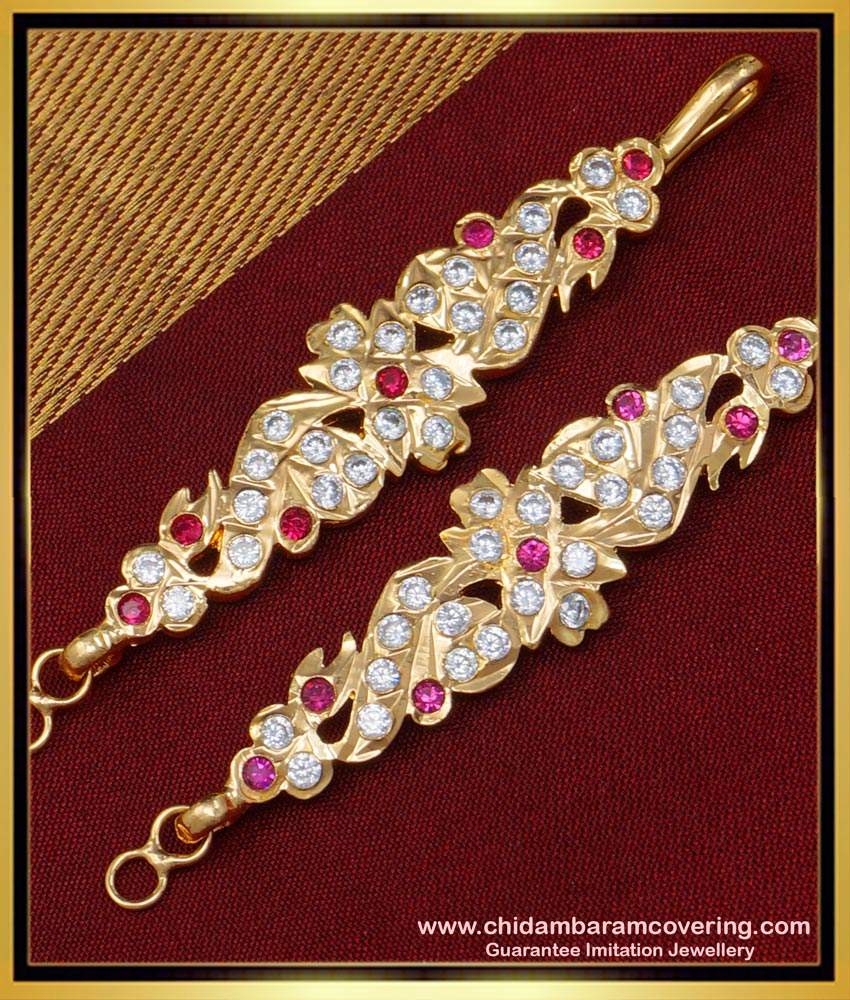 matilu design, one gram gold jewellery, champaswarlu, ear chain, 