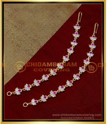MAT193 - Impon Traditional Gold Ear Chain Designs for Wedding