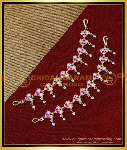 MAT226 - Wedding Jewellery Impon Ear Chain Side Mattal for Earrings