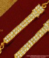 MAT43 - Traditional Impon Gold Design bright look Full White Stone Short Mattal Designs
