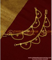 MAT67 - Traditional Hook Type Side Mattal Heart Design Ear Chain Imitation Jewelry Online