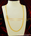 MCHN122 - Latest 1 Gram Gold Thali Chain with Side Pendant Design Indian Jewellery Online 