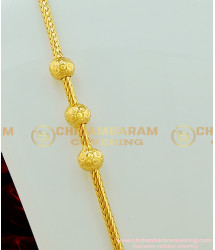 MCHN181 - One Gram Gold Plated Daily Wear Gold Ball Mugappu Design Buy Online