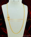 MCHN250 - 24 Inches Impon Mugappu Chain Panchalogam Stone Pendant Designs One Gram Gold Jewellery