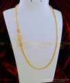 MCHN280 - Pure Gold Plated Ad Stone Lakshmi Design Guaranteed Mugappu Chain Designs Online