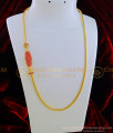 MCHN285 -LG- 30 Inches Beautiful Full Ruby Stone Designer Mugappu with Thali Chain One Gram Jewellery for Women