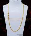 MCHN382 - Traditional Gold Design Multi Stone Balls Mugappu Thali Kodi Chain for Women 