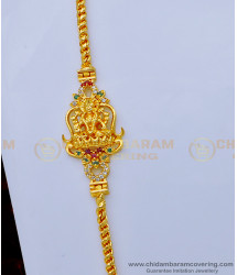MCHN417 - Pure Gold Plated Guaranteed Latest Lakshmi Mugappu Chain Best Price Online 