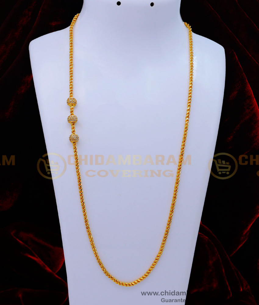 Traditional Gold Design Balls Mugappu Thali Chain for Women