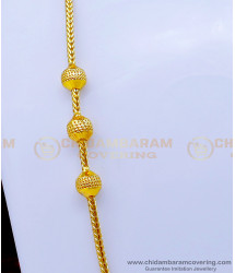 MCHN474 - Gold Design Daily Use Gold Plated Mugappu Chain Online 