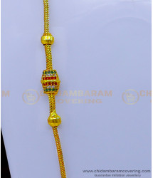 MCHN499 - Pure Gold Plated Guarantee Daily Wear Mugappu Chain Design