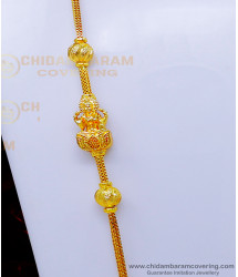 MCHN523 - Trendy Lakshmi Mugappu Chain Gold Design Buy Online