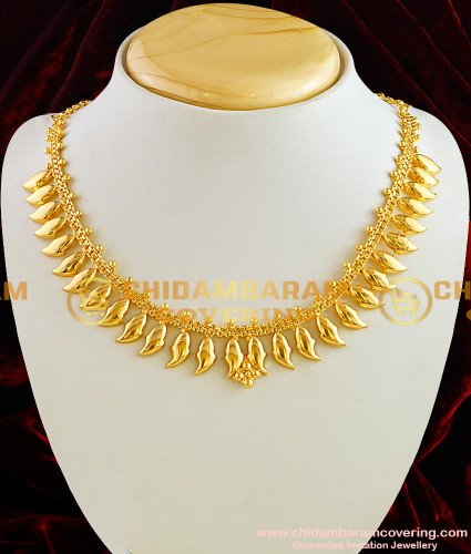 NLC017 - Kerala Light Weight Daily Wear Flower Petal Necklace for Women