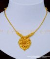 NLC1012 - Simple Gold Design Weight Daily Wear Flower Design Necklace for Women