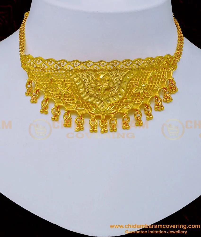 Buy Latest Choker Necklace Design Bridal Wear Light Weight Forming ...