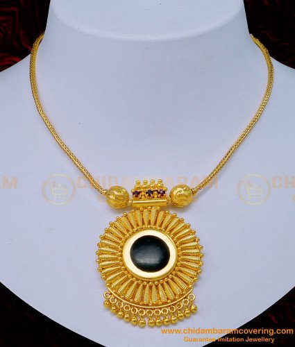 NLC1135 - Buy Kerala Jewellery One Gram Gold Plated Palakka Necklace Online