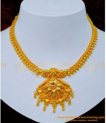 NLC1167 - Traditional Stone Necklace Designs for Wedding 