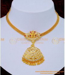 NLC1185 - Best Quality Impon Jewellery Lakshmi Dollar Attigai Necklace 