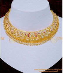 NLC1191 - Attractive Gold Design Impon Choker Necklace for Wedding