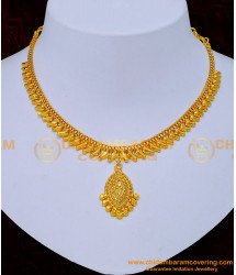 NLC1192 - Gold Design Women Gold Plated Simple Necklace Design