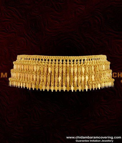 NLC120 - Kerala Gold Inspired Elakkathali Choker Necklace Bridal Jewelry Online
