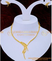 NLC1206 - Elegant Simple White Stone Necklace Set for Women 