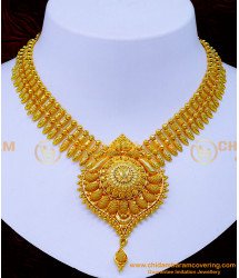 NLC1218 - Attractive Leaf Model 1 Gram Gold Necklace Designs