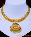 1 Gram Gold Lakshmi Pendant Attigai Necklace Designs