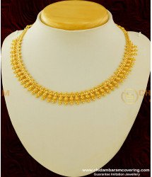 NLC264 - One Gold Jewelry Light Weight Necklace Indian Bridal Jewelry Online