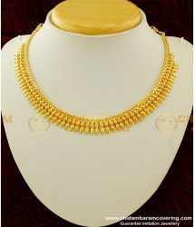 NLC265 - Buy Traditional Kerala Mullamottu Mala Necklace Jewelry Online Collections