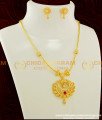 NLC278 - Latest Collection Party Wear CZ Stone Necklace Design One Gram Gold Necklace Online