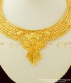 NLC283 - Beautiful Bridal Wear Gold Plated Necklace Design for Wedding