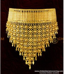 NLC287 - Kerala Gold Inspired Kaliyoonjal Elakka Thali Necklace Choker Necklace Bridal Jewelry Online