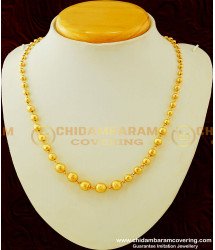 Nlc311 - Gold Plated Single Line Gold Balls Mala Necklace Online Shopping