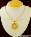 NLC320 - Trendy Simple Gold Uncut Diamond Necklace Designs for Bride 