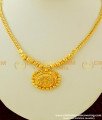 NLC338 - Simple Light Weight Gold Necklace Designs for Women