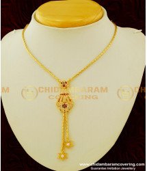 NLC341 - Stylish Party Wear Gold Plated Western Neck Piece Short Necklace Designs Online