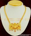 NLC352 - New Collection High Quality Ruby Red Stone Lakshmi Design Necklace Online