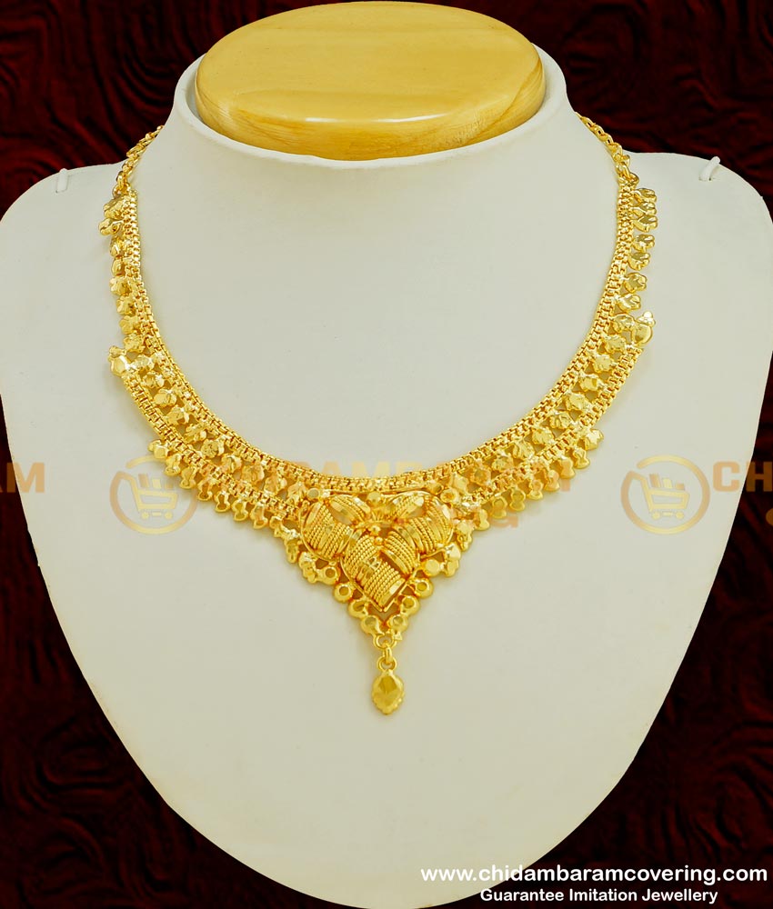 NLC355 - Traditional Bengali Gold Necklace Design Guarantee Jewellery Buy Online